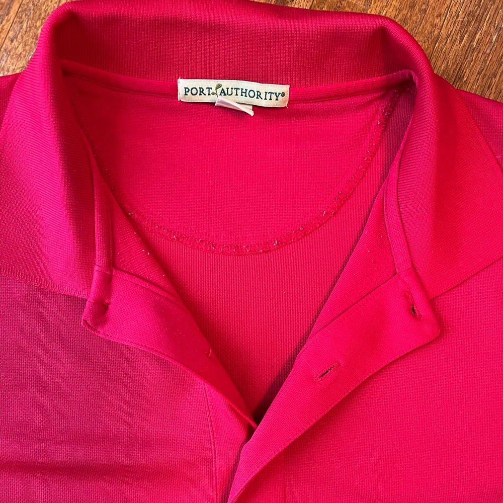 Men’s Port Authority Polo Shirt, Size XL, Red - Picture 8 of 13